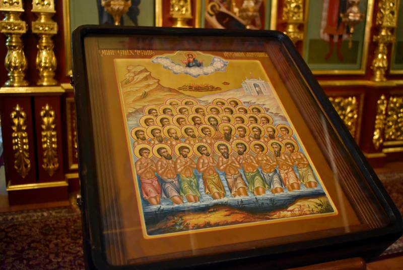 Литургия в день памяти 40 мучеников Севастийских