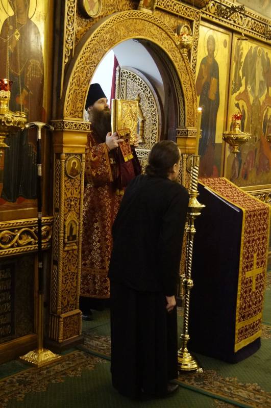 Божественная литургия в день памяти преподобномученицы Пелагии