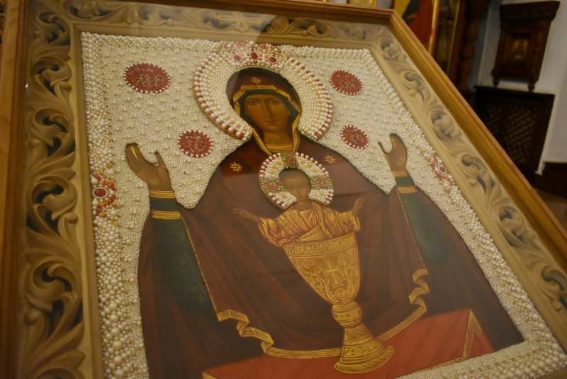 С 12 по 20 августа в монастыре пребывает список чудотворного образа Божией Матери «Неупиваемая Чаша»
