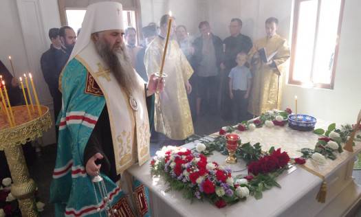 Митрополит Георгий совершил заупокойную литию о почившем 19 лет назад митрополите Николае (Кутепове)