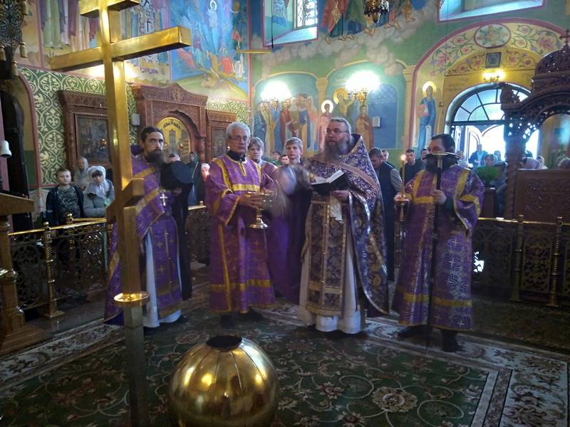 Чин освящения креста для Андреевского храма