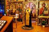 В канун Недели 30-й по Пятидесятнице Святейший Патриарх Кирилл совершил всенощное бдение в Александро-Невском скиту
