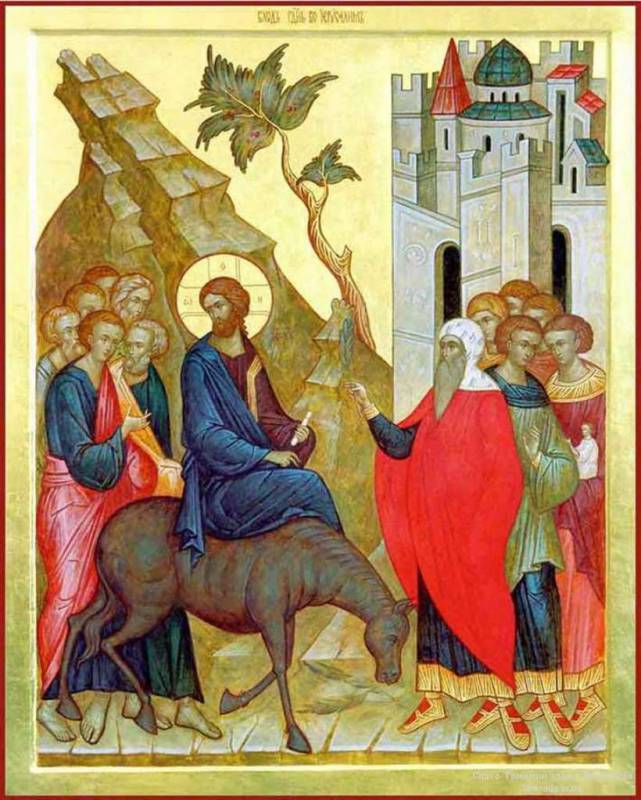 Воскресная Литургия в праздник Входа Господня в Иерусалим
