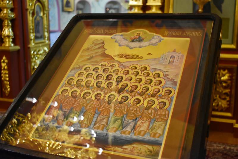 Полиелейная служба в канун дня памяти 40 мучеников Севастийских