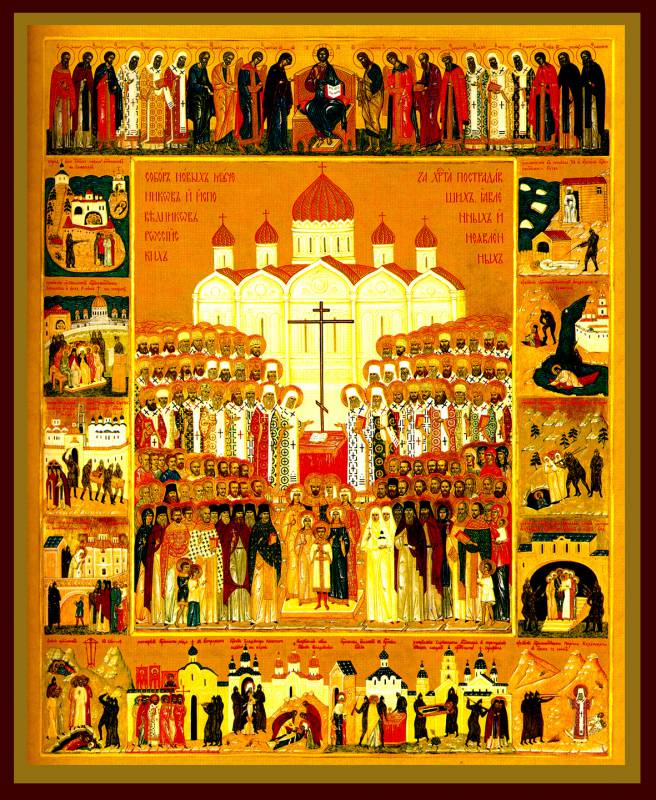 Воскресная Литургия в праздник Собора новомучеников и исповедников Церкви Русския