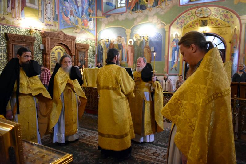 Литургия в день памяти пророка Илии